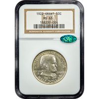 1922 Grant Commem Half Dollar (50c) Obverse Image