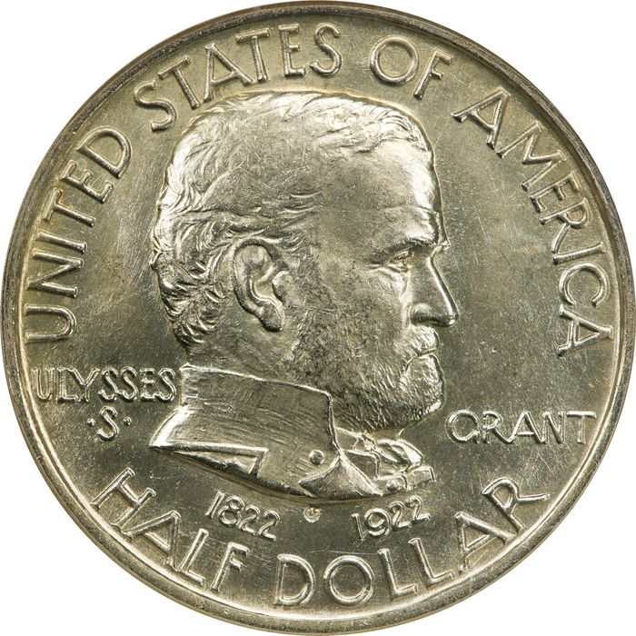 1922 Grant Commem Half Dollar (50c) Photo 3