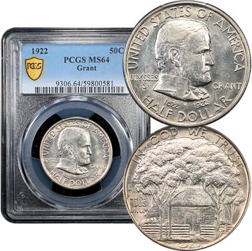 1922 Grant Commemorative Half Dollar (50c) Composite Image