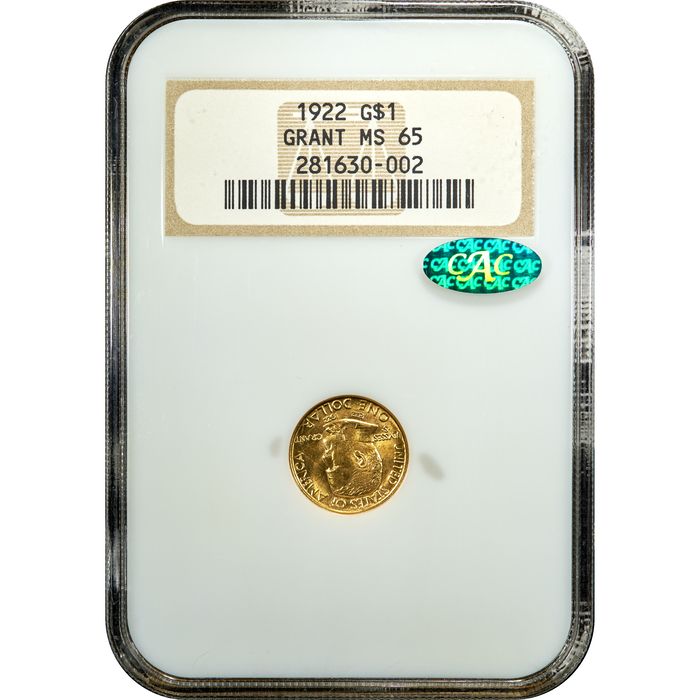 1922 Grant No Star Commem Gold Dollar ($1) Obverse Image