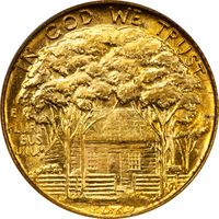 1922 Grant with Star Commem Gold Dollar ($1) Photo 4