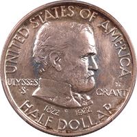 1922 Grant with Star Commemorative Half Dollar (50c) Obverse Image
