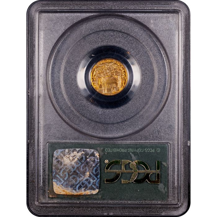 1922 Grant with Star Gold Dollar (G$1) OGH Reverse Slab Image