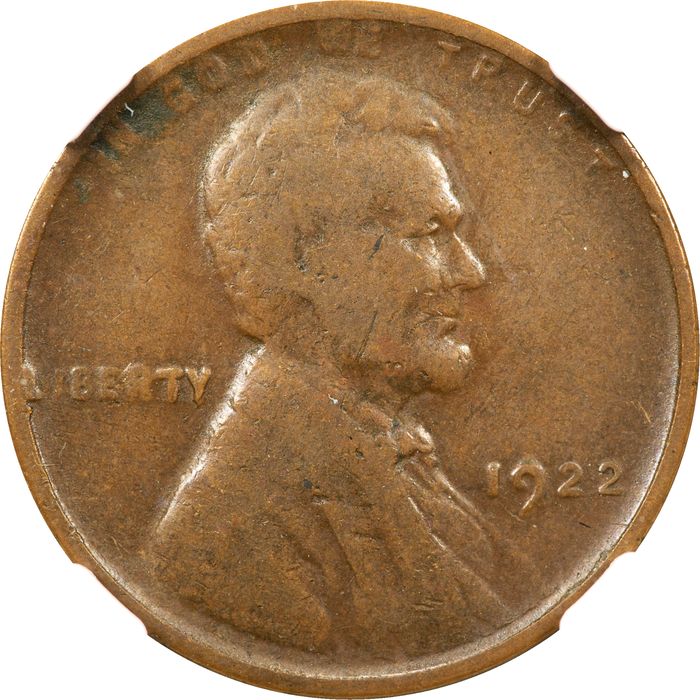 1922 No D Lincoln Cent (1c) Strong Reverse Photo 3