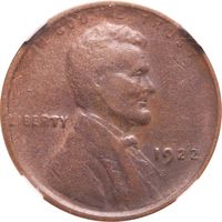 1922 No D Lincoln Cent (1c) Strong Reverse Photo 3