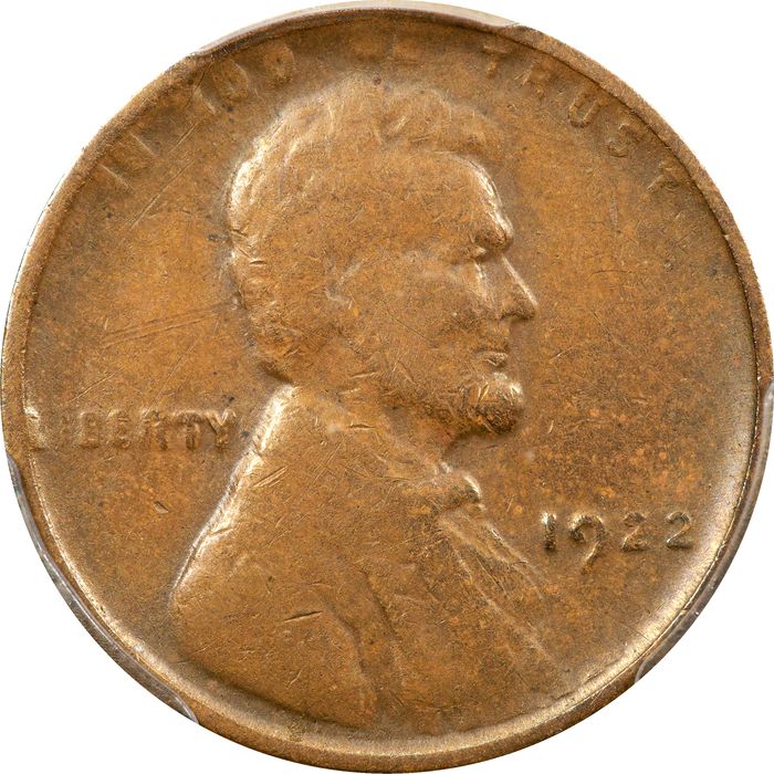 1922 No D Lincoln Cent (1c) Strong Reverse Photo 3