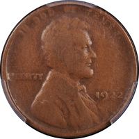 1922 No D Lincoln Cent (1c) Strong Reverse Photo 3