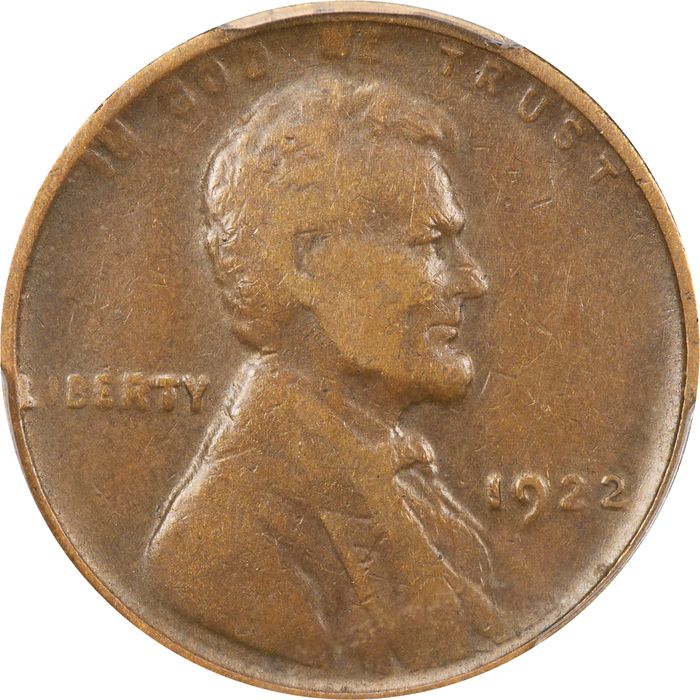 1922 No D Lincoln Cent (1c) Strong Reverse Obverse Image