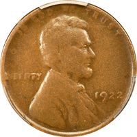 1922 No D Strong Reverse Lincoln Cent (1c) Photo 3