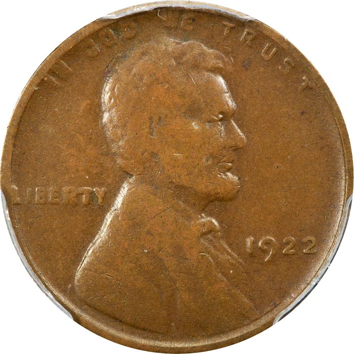1922 No D Strong Reverse Lincoln Cent (1c) Obverse Image
