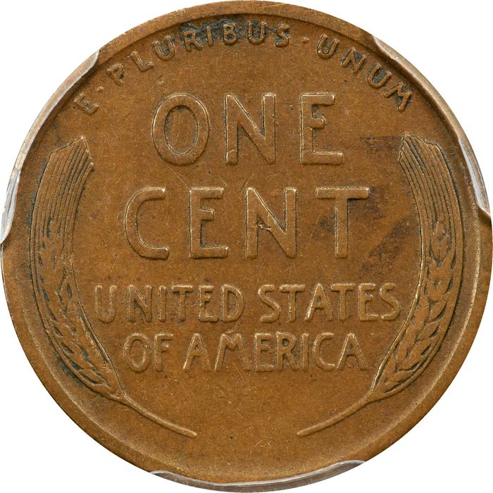1922 No D Strong Reverse Lincoln Cent (1c) Reverse Image