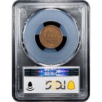 1922 No D Strong Reverse Lincoln Cent (1c) Reverse Slab Image