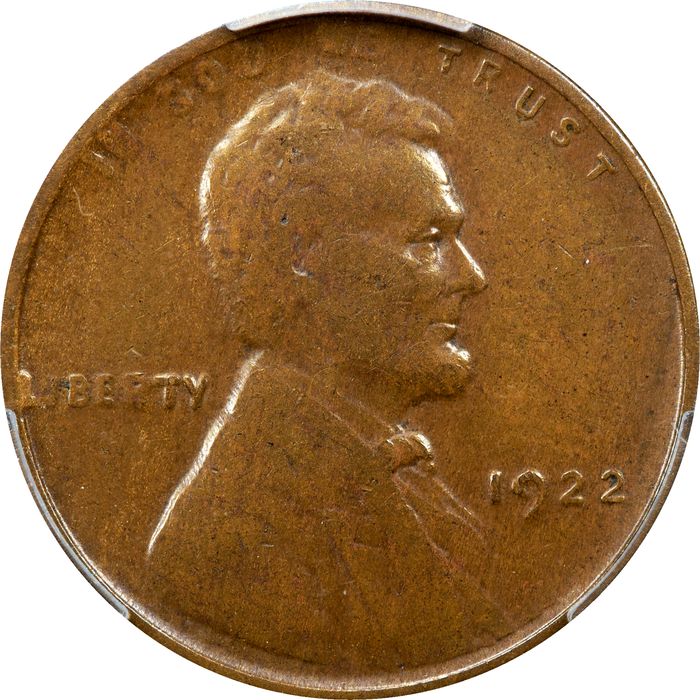 1922 No D Strong Reverse Lincoln Cent (1c) Photo 3