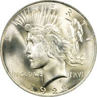 1922 Peace Dollar ($1) Photo 3