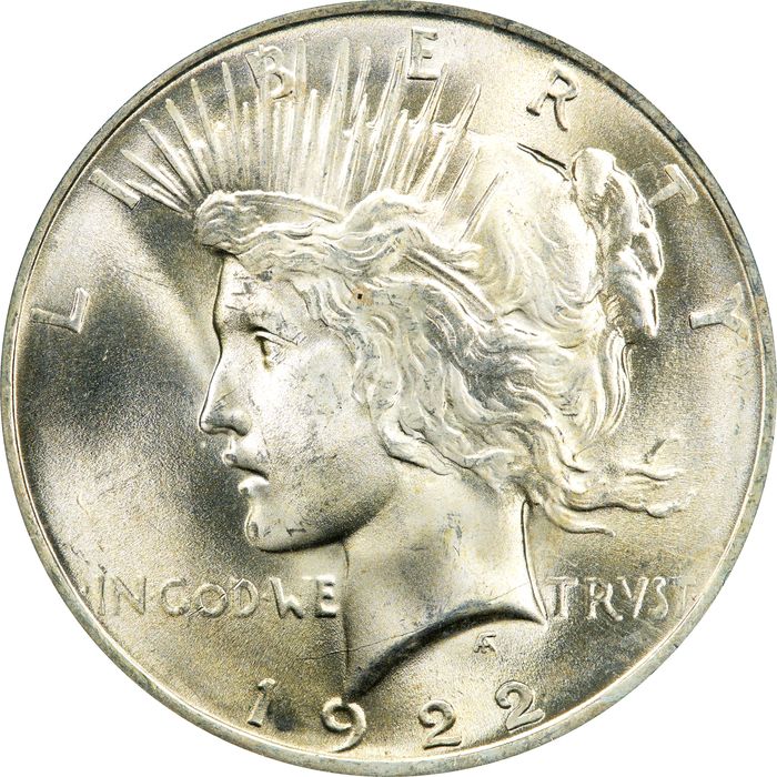 1922 Peace Dollar ($1) Photo 3