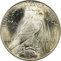 1922 Peace Dollar ($1) Reverse Image