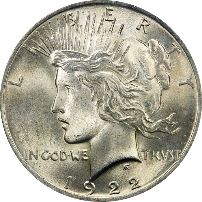 1922 Peace Dollar ($1) Rattler Obverse Image