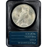 1922 Peace Dollar ($1) Rattler Reverse Slab Image