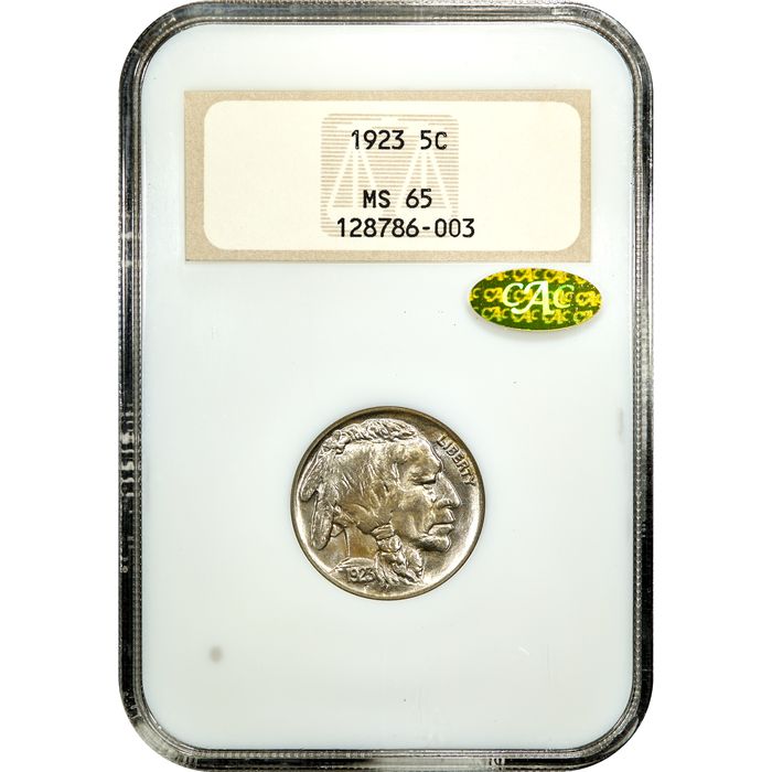 1923 Buffalo Nickel (5c) Obverse Slab Image