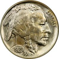 1923 Buffalo Nickel (5c) Obverse Image