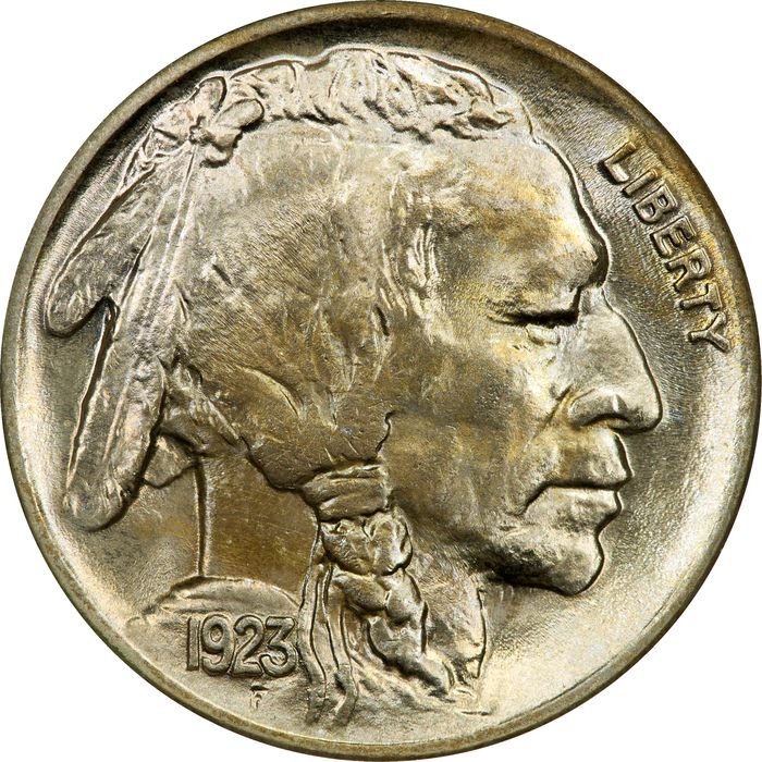 1923 Buffalo Nickel (5c) Obverse Image