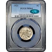 1923 Buffalo Nickel (5c) Obverse Image