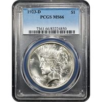 1923-D Peace Dollar ($1) Obverse Slab Image