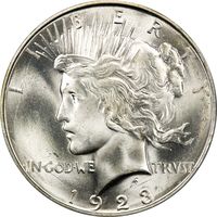 1923-D Peace Dollar ($1) Obverse Image