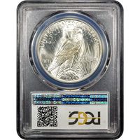 1923-D Peace Dollar ($1) Reverse Slab Image