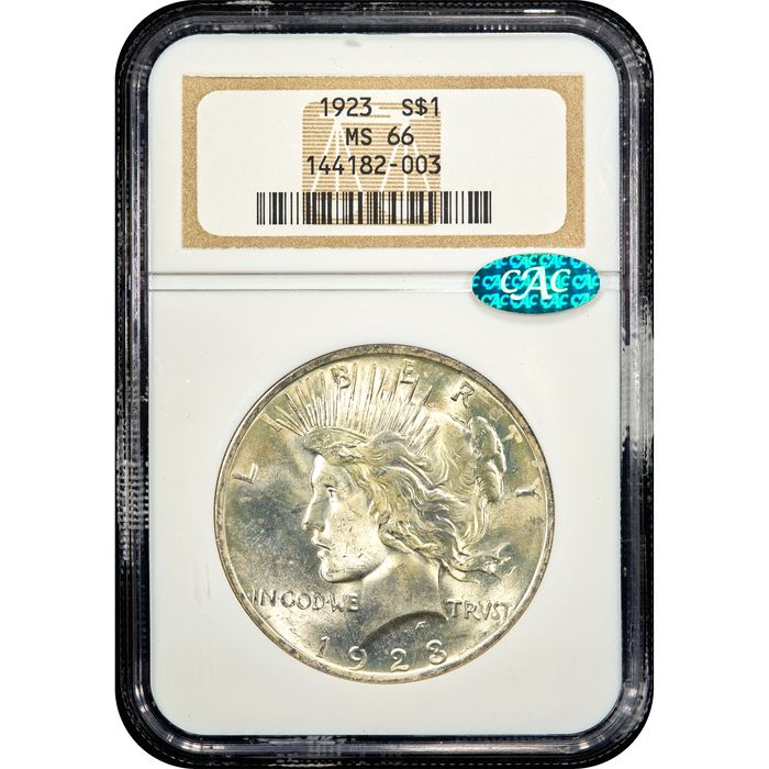 1923 Peace Dollar ($1) Obverse Slab Image