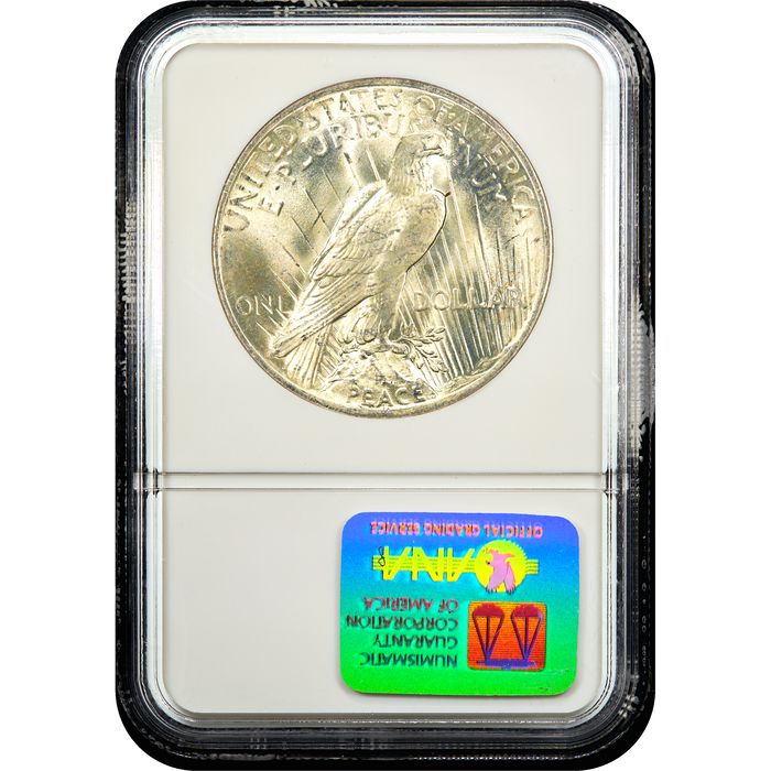1923 Peace Dollar ($1) Reverse Slab Image