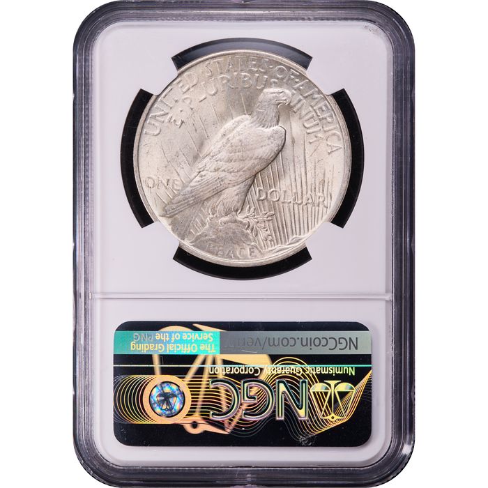 1923 Peace Dollar ($1) Reverse Slab Image