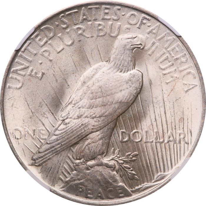 1923 Peace Dollar ($1) Reverse Image