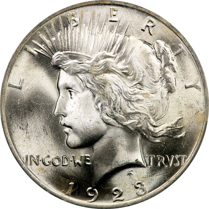 1923 Peace Dollar ($1) Obverse Image