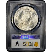 1923 Peace Dollar ($1) Reverse Slab Image
