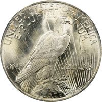 1923 Peace Dollar ($1) Reverse Image