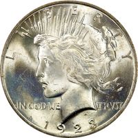 1923 Peace Dollar ($1) Rattler Obverse Image