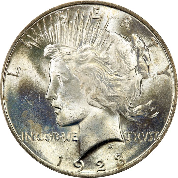 1923 Peace Dollar ($1) Rattler Obverse Image