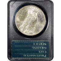 1923 Peace Dollar ($1) Rattler Reverse Slab Image