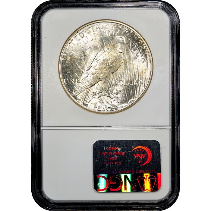 1923-S Peace Dollar ($1) Reverse Slab Image