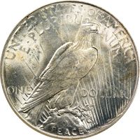 1923-S Peace Dollar ($1) Reverse Image