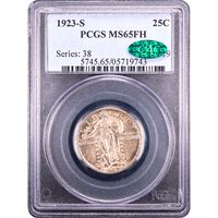 1923-S Standing Liberty Quarter (25c) Obverse Slab Image