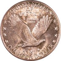 1923-S Standing Liberty Quarter (25c) Reverse Image