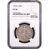 1923-S Walking Liberty Half (50c) Obverse Slab Image