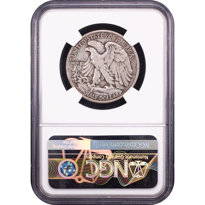 1923-S Walking Liberty Half (50c) Reverse Slab Image