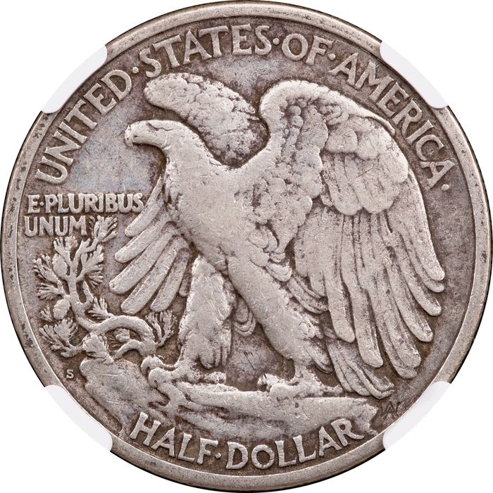 1923-S Walking Liberty Half (50c) Reverse Image