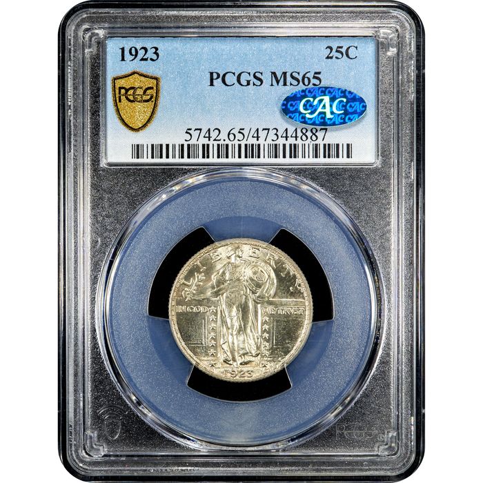 1923 Standing Liberty Quarter (25c) Obverse Slab Image