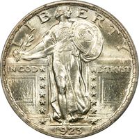 1923 Standing Liberty Quarter (25c) Obverse Image