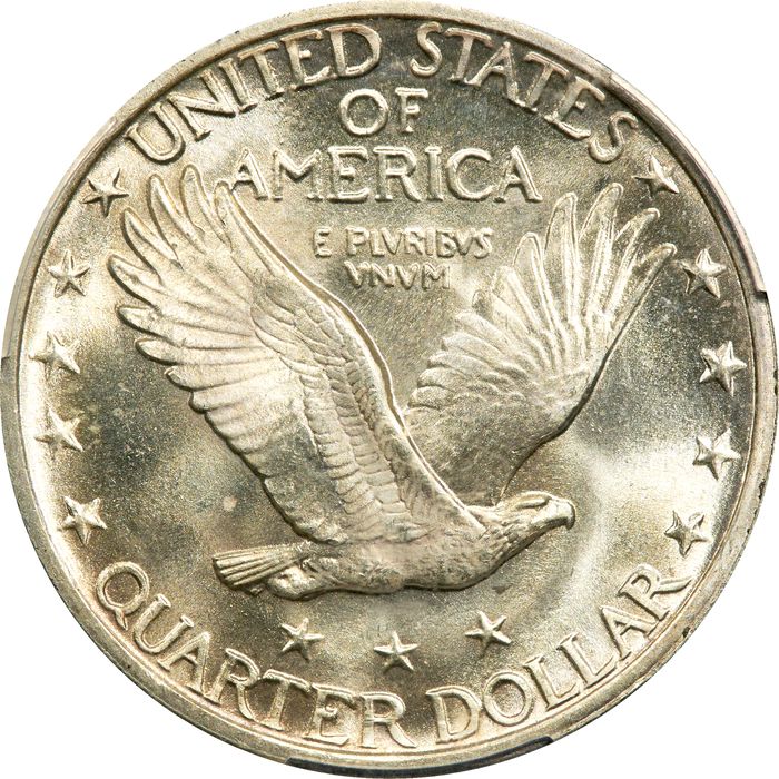1923 Standing Liberty Quarter (25c) Reverse Image
