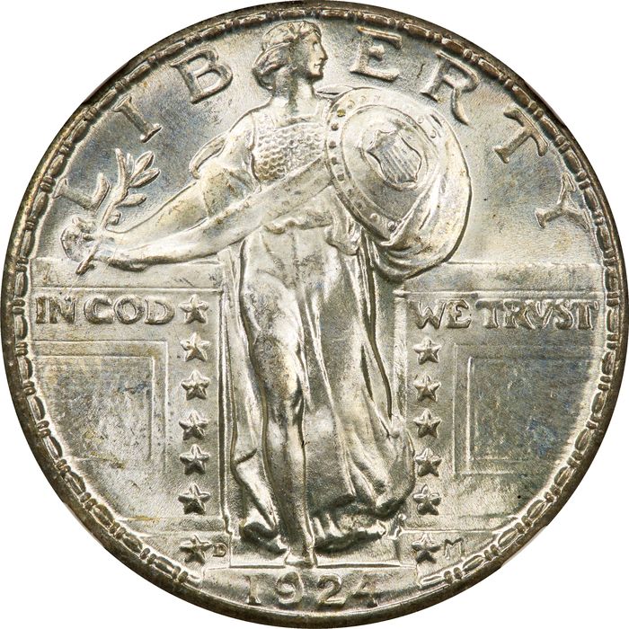 1924-D Standing Liberty Quarter (25c) Photo 3
